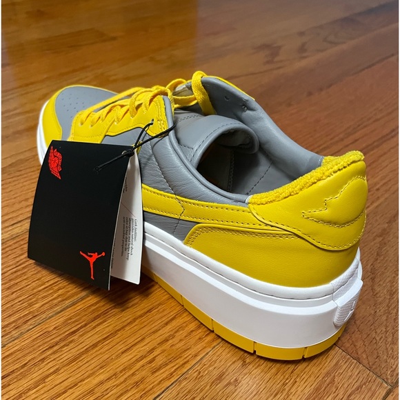 Size 12- Women’s Jordan 1 Elevate Low Yellow/Cement Gray (DH7004-017) NEW - Picture 12 of 12